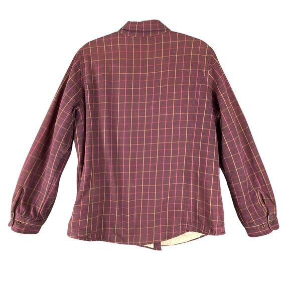 Woolrich Fleece Lined Womens Plaid Large Jacket - Picture 5 of 12